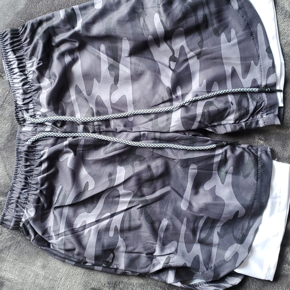 Compression gym training shorts